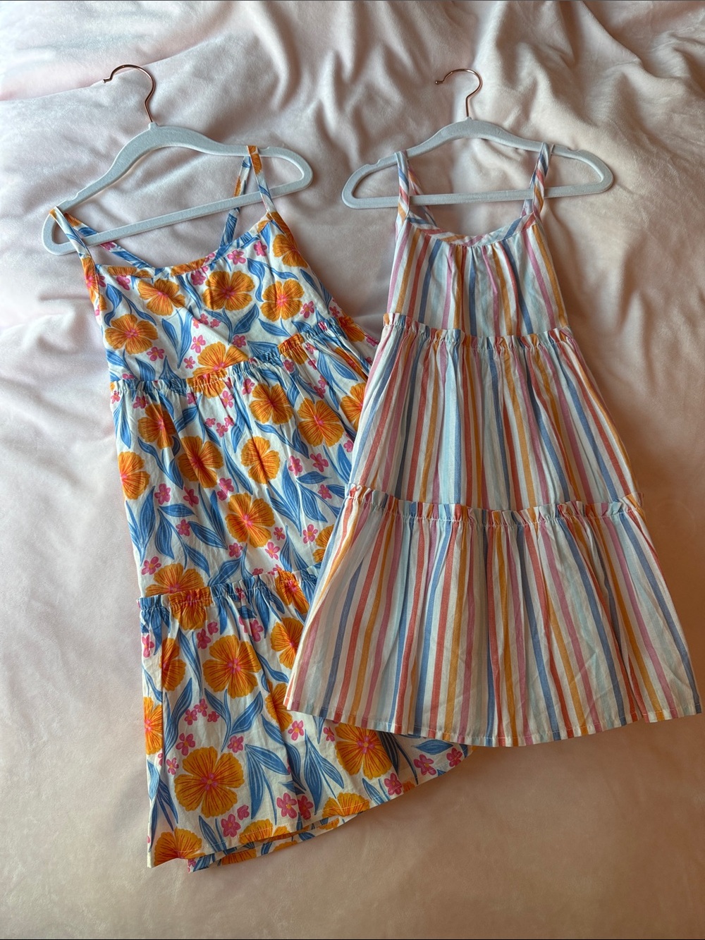 Cynthia Rowley Girls' Yellow Floral & Pastel Stripe Sundress Duo 5 / set 2